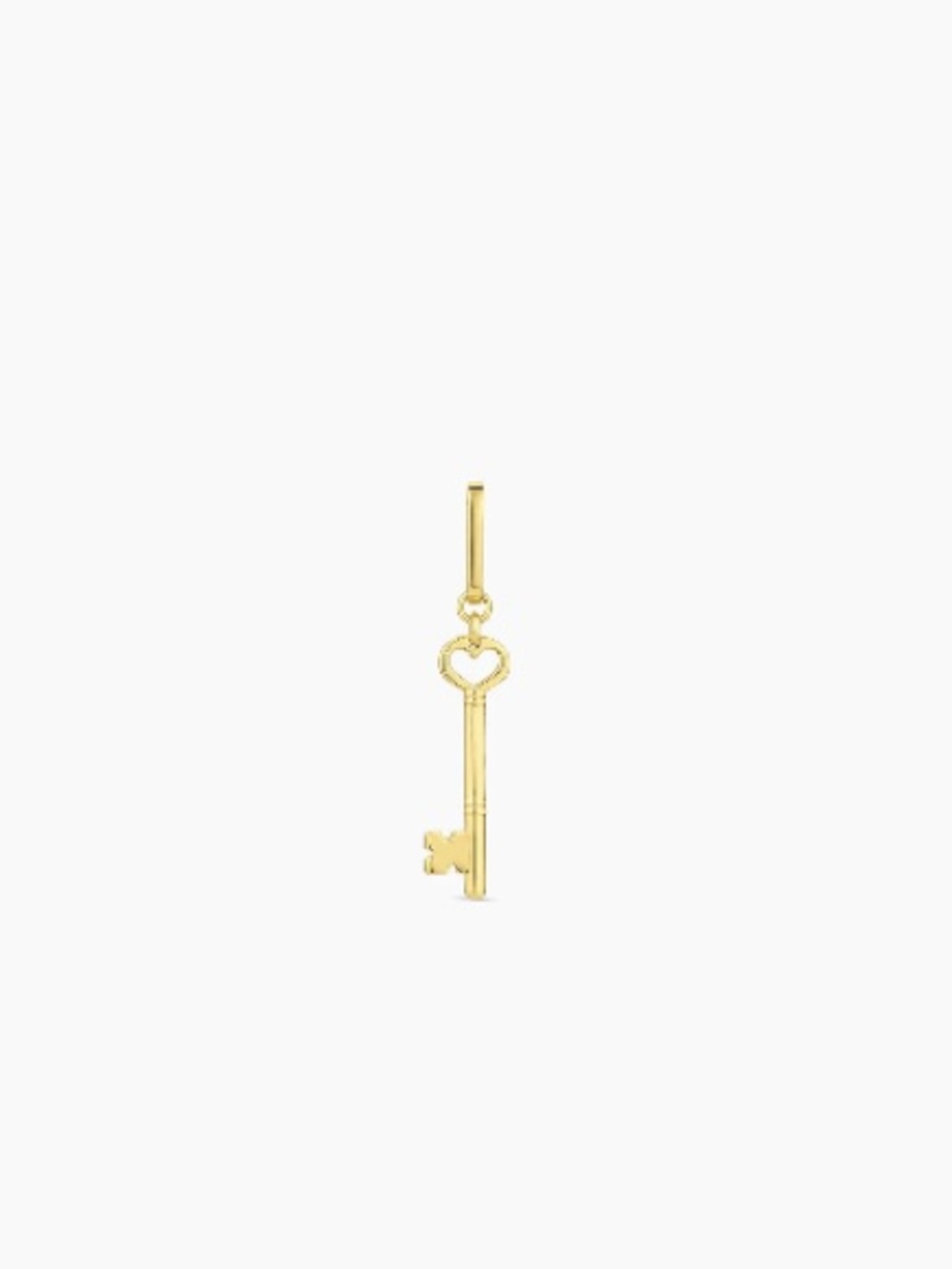 Gorjana Heart Key Statement Charm 18K Gold Plated Key Pendant Clip On Charm